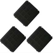 Lot de trois filtres charbon 305x266x15mm
