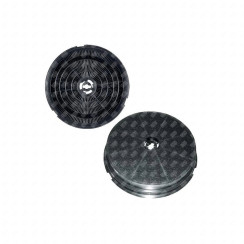 Lot de deux filtres charbon rond type 180 CR300 190X40 mm