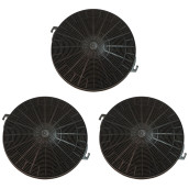 Lot de trois filtres charbon type 211 CHF211 210X26 mm