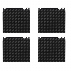 Lot de quatre filtres à charbon type 15 d'origine    230X210X30 mm