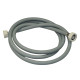 TUYAU D'ARRIVÉE D'EAU UNIVERSEL LIVRÉ SANS LES JOINTS 20/27 AVEC RACCORDS DROITS (L2500MM 3/4 F X 3/4 F) MACHINE À LAVER, LAVE-LINGE - 3666356132344