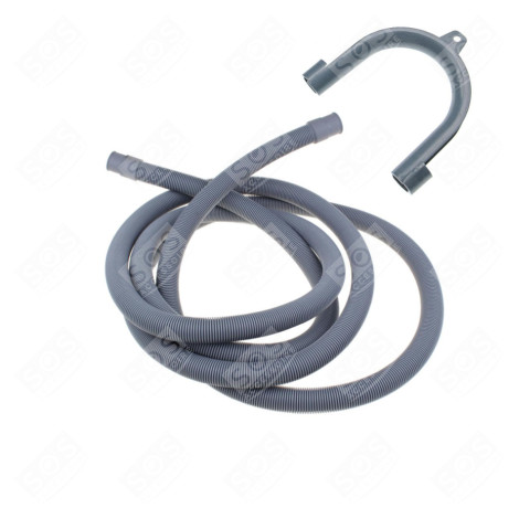 TUYAU D'ÉVACUATION D'EAU UNIVERSEL AVEC SORTIES DROITES 18-22MM (L2000MM) MACHINE À LAVER, LAVE-LINGE - 3666356045910