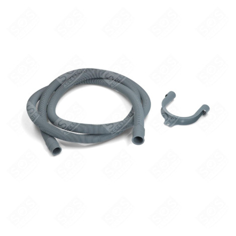 TUYAU D'ÉVACUATION D'EAU UNIVERSEL AVEC SORTIES DROITES 22-29MM (L2000MM) MACHINE À LAVER, LAVE-LINGE - 3666356045866