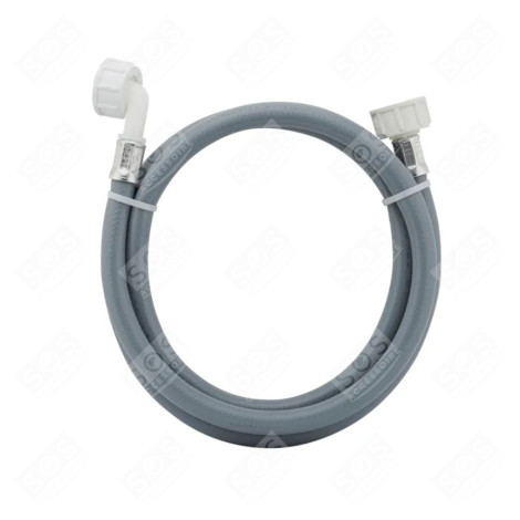 TUYAU D'ARRIVÉE D'EAU UNIVERSEL  LIVRÉ SANS LES JOINTS 20/27 AVEC RACCORDS DROIT X COUDÉ (L3000MM 3/4 F X 3/4 C) MACHINE À LAVER, LAVE-LINGE - 3666356045651