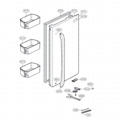 Joint de porte (Partie réfrigérateur) coté droit  d'origine (233A)