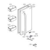 Joint de porte (Partie réfrigérateur) coté droit  d'origine (233A)