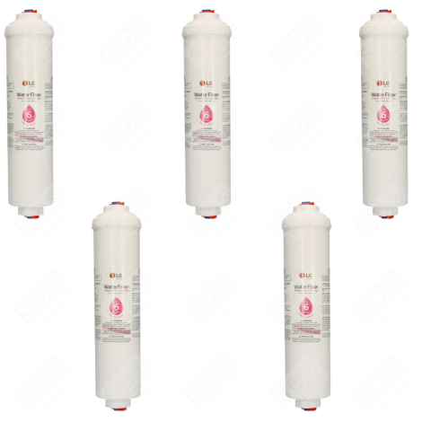 LOT DE 5 FILTRES À EAU D'ORIGINE FRIGO, RÉFRIGÉRATEUR, CONGÉLATEUR - ADQ73693901