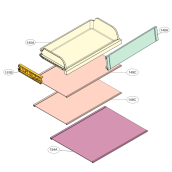 Clayette en verre ( repère 149C )