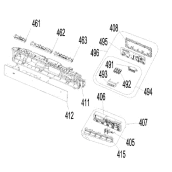 Carte électronique de commande ( repère 412 )