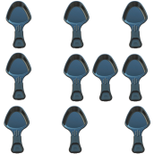 Lot de 10 coupelles à raclette