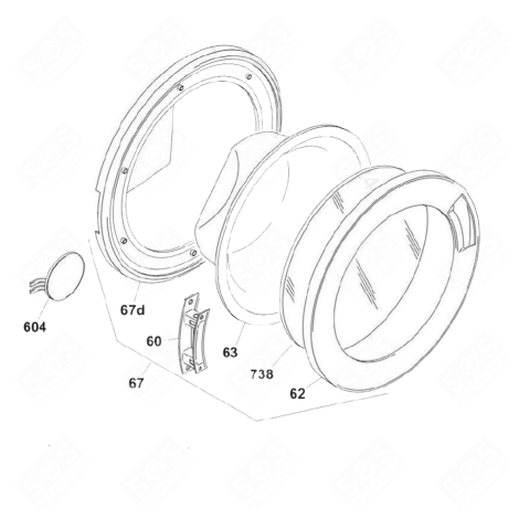 HUBLOT COMPLET MACHINE À LAVER, LAVE-LINGE - 70012578