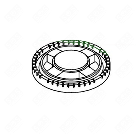 CHAPEAU BRÛLEUR CENTRAL INTERNE  PLAQUE DE CUISSON - ZL01A177G