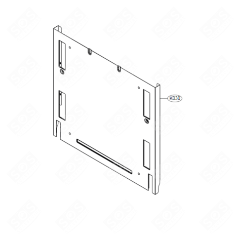 FAÇADE AVANT (REPÈRE K30) LAVE-VAISSELLE - 3550DD1006H