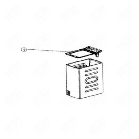 SUPPORT (REPÈRE 4) MACHINE À LAVER, LAVE-LINGE - 560C71