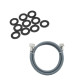 TUYAU D'ARRIVÉE D'EAU UNIVERSEL  LIVRÉ AVEC LES JOINTS 20/27 AVEC RACCORDS DROITS (L1000MM 3/4 F X 3/4 M) MACHINE À LAVER, LAVE-LINGE - 3666356333017