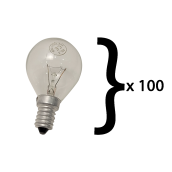 Lot de 100  ampoules E14 40W 300°C Lot de 100  ampoules E14 40W 300°C