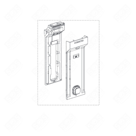 ENSEMBLE COUVERCLE ÉVAPORATEUR FRIGO, RÉFRIGÉRATEUR, CONGÉLATEUR - ADJ74712204