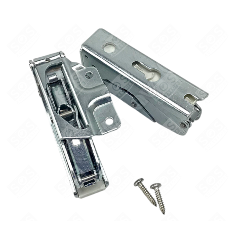LOT DE 2 CHARNIÈRES ( SUPÈRIEURE ET INFÈRIEURE ) FRIGO, RÉFRIGÉRATEUR, CONGÉLATEUR - 4350840400, 4350840300