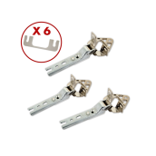 Lot de 3 charnières de porte 