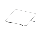 Dessus vitrocéramique (repère 001)