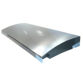 Porte refrigerateur 4d droite inox 394x1043