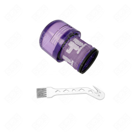 FILTRE HEPA COMPATIBLE V11 V12 V15 AVEC BROSSE DE NETTOYAGE ASPIRATEUR - 970013-02, 970013-02