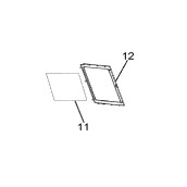 Vitre de porte (Repère 11)