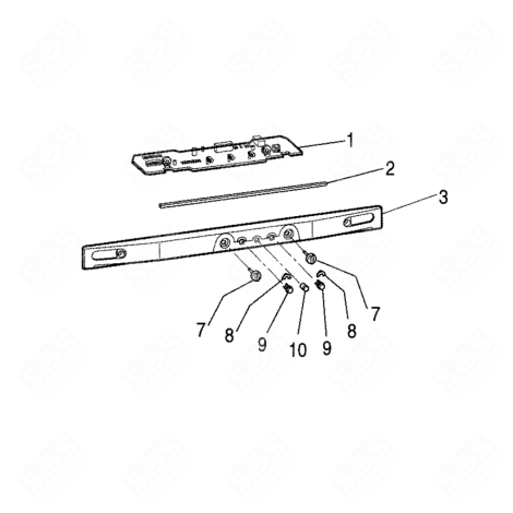 TABLEAU DE BORD FRIGO, RÉFRIGÉRATEUR, CONGÉLATEUR - C00265740, 488000265740