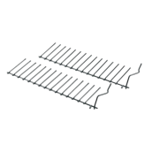 Tiges rabattables de panier infèrieur 