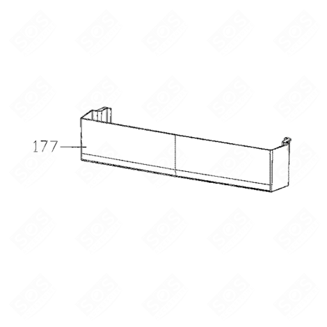 BALCONNET PORTE-BOUTEILLE (REPÈRE 177) FRIGO, RÉFRIGÉRATEUR, CONGÉLATEUR - 42135839