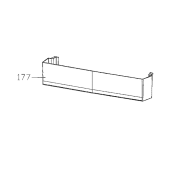 Balconnet porte-bouteille (repère 177)