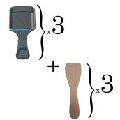 Lot de 3 coupelles à raclette et 3 pelles en bois pour Poêlon, spatule raclette Lot de 3 coupelles à raclette et 3 pelles en bois pour Poêlon, spatule raclette