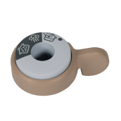 Soupape beige et blanche