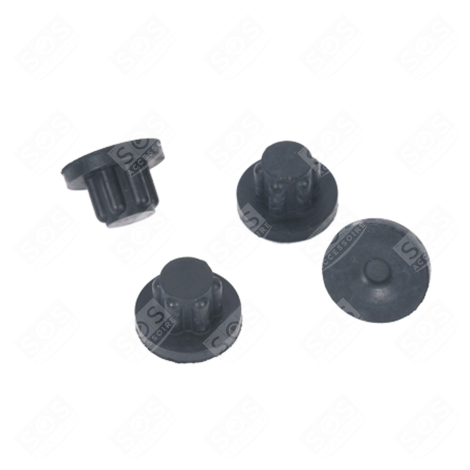 LOT DE 4 PATINS NOIR SORBETIÈRE - SS-193613, SS193613