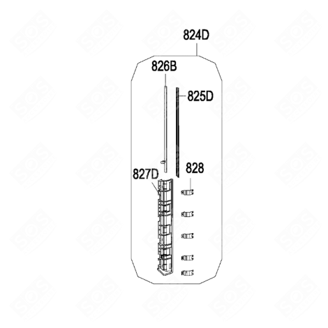POIGNEE PORTE FRIGO, RÉFRIGÉRATEUR, CONGÉLATEUR - 482000019194