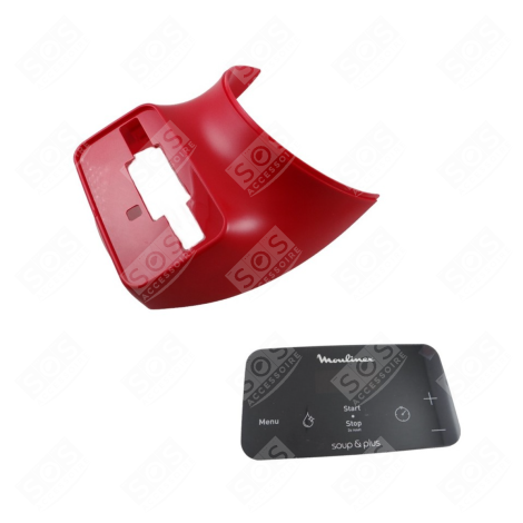 CADRAN ROUGE AVEC ÉTIQUETTE À BOUTONS ROBOT MÉNAGER - SS-1530000925, SS1530000925