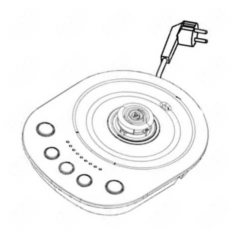 SOCLE AVEC CORDON D'ALIMENTATION CAFETIÈRE, MACHINE À CAFÉ - 500682258