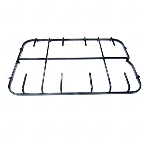 GRILLE PLANS 2 BRULEUR.NOIR BRILLANT PLAQUE DE CUISSON - C00094857