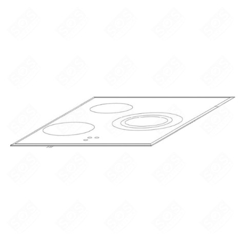DESSUS VITROCÉRAMIQUE PLAQUE DE CUISSON - 42822720