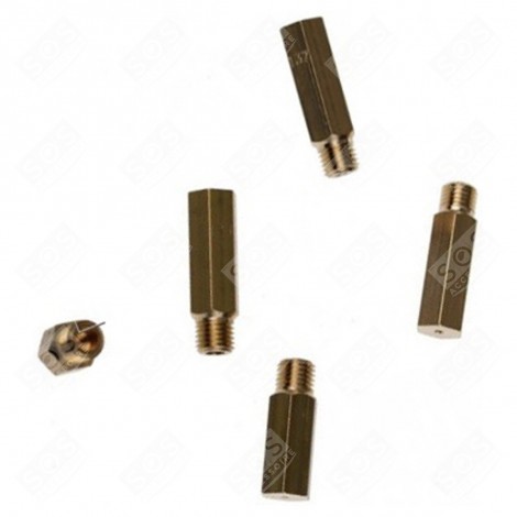 JEU D'INJECTEURS, GICLEURS GAZ NATUREL FOUR, CUISINIÈRE - 74X0538