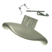 Poignee complete porte gris 1