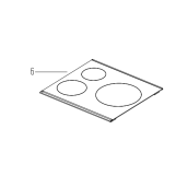 Dessus vitrocéramique (repère 6)