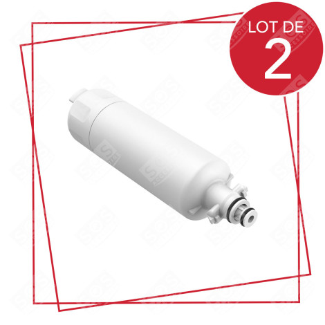 LOT DE 2 FILTRES À EAU FRIGO, RÉFRIGÉRATEUR, CONGÉLATEUR - ADQ36006101