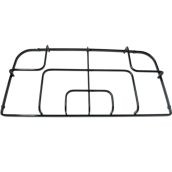 Grille plans 60 lateraux 2 bruleurs noir