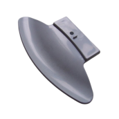 Poignee de porte galbee