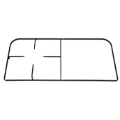 Grille noir 1 feu c60 indesit