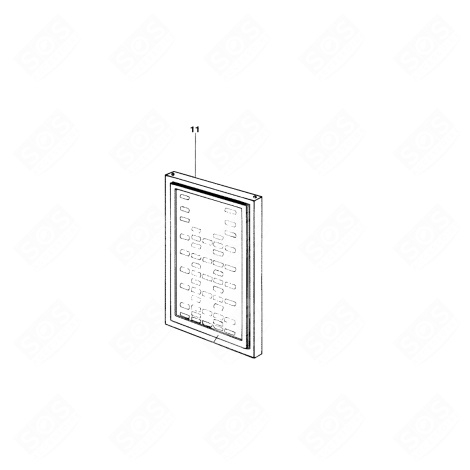 COM.PORTE FREEZER BLANC-GRIS 534X605X23+ FRIGO, RÉFRIGÉRATEUR, CONGÉLATEUR - C00044816