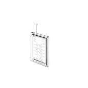Com.porte freezer blanc-gris 534x605x23+ Com.porte freezer blanc-gris 534x605x23+