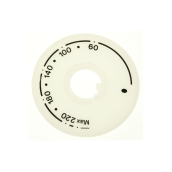 Disque thermostat bandeau verre