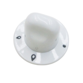 Bouton feux gaz blanc tables 60-90